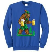 German Bigfoot Sasquatch Lederhose Funny Oktoberfest Costume Sweatshirt