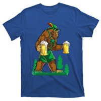 German Bigfoot Sasquatch Lederhose Funny Oktoberfest Costume T-Shirt