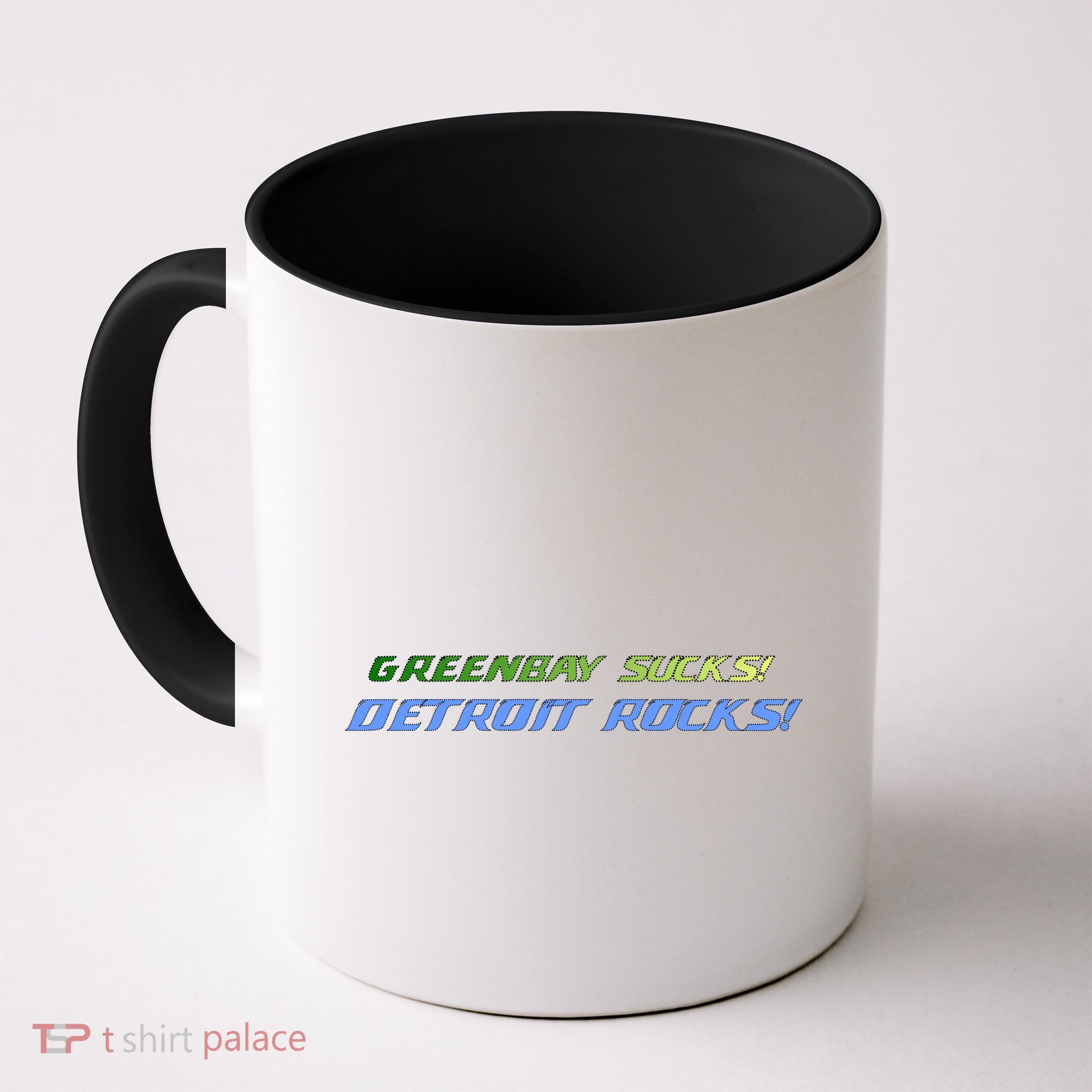 Green Bay Sucks Detroit Rocks Mug