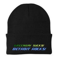 Green Bay Sucks Detroit Rocks Beanie