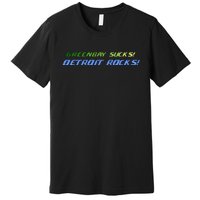 Green Bay Sucks Detroit Rocks Premium T-Shirt