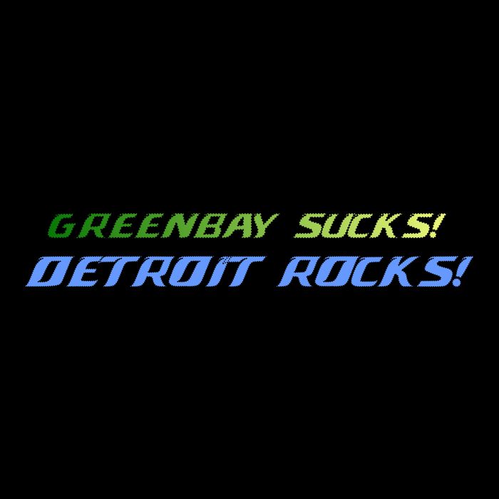 Green Bay Sucks Detroit Rocks Baby Bodysuit