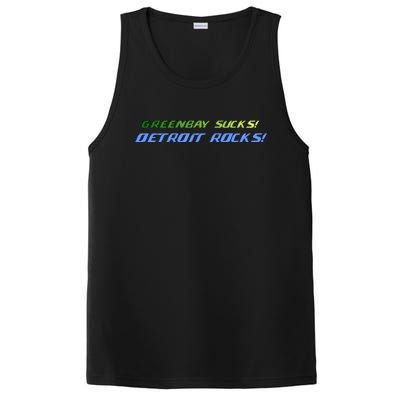 Green Bay Sucks Detroit Rocks PosiCharge Competitor Tank