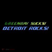 Green Bay Sucks Detroit Rocks Wool Snapback Cap