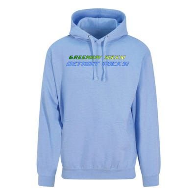 Green Bay Sucks Detroit Rocks Unisex Surf Hoodie