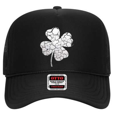 Golf Ball Shamrock St Patricks Distressed Clover Sports Fan Gift Trucker Hat