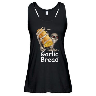 Garlic Bread Skeleton Funny Food Ladies Essential Flowy Tank