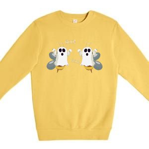 Ghost Bees Saying Boo Funny Halloween Gift Premium Crewneck Sweatshirt