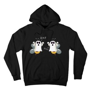 Ghost Bees Saying Boo Funny Halloween Gift Hoodie