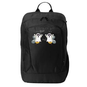 Ghost Bees Saying Boo Funny Halloween Gift City Backpack