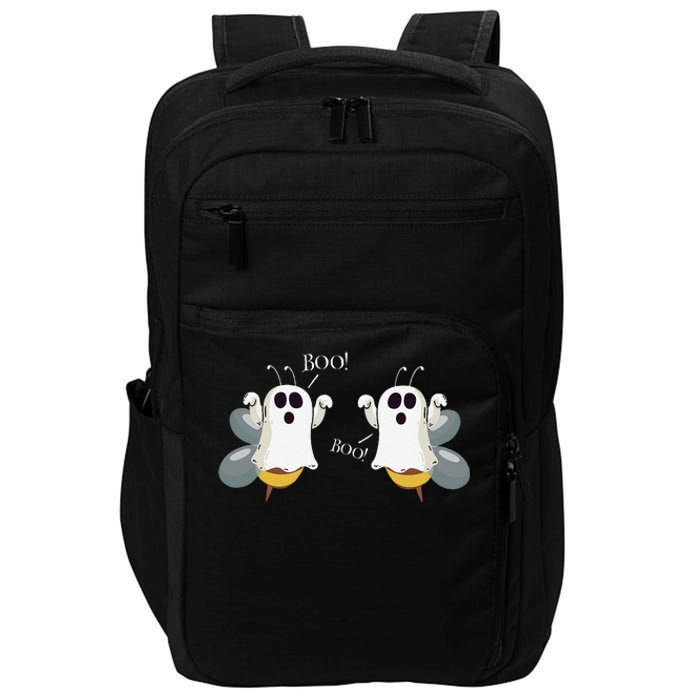 Ghost Bees Saying Boo Funny Halloween Gift Impact Tech Backpack