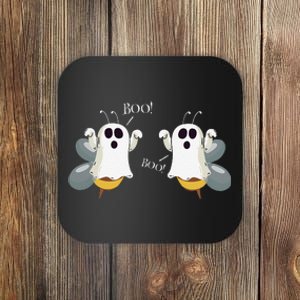 Ghost Bees Saying Boo Funny Halloween Gift Coaster