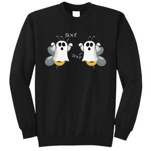 Ghost Bees Saying Boo Funny Halloween Gift Tall Sweatshirt