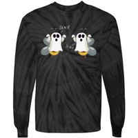 Ghost Bees Saying Boo Funny Halloween Gift Tie-Dye Long Sleeve Shirt