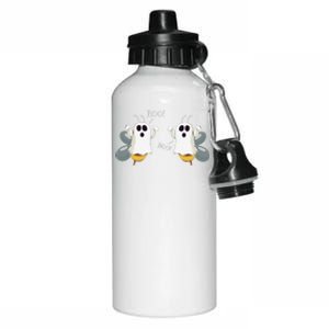 Ghost Bees Saying Boo Funny Halloween Gift Aluminum Water Bottle