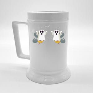 Ghost Bees Saying Boo Funny Halloween Gift Beer Stein