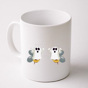 Ghost Bees Saying Boo Funny Halloween Gift Coffee Mug