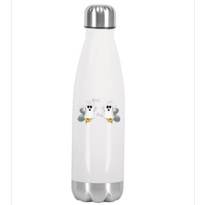 Ghost Bees Saying Boo Funny Halloween Gift Stainless Steel Insulated Water Bottle