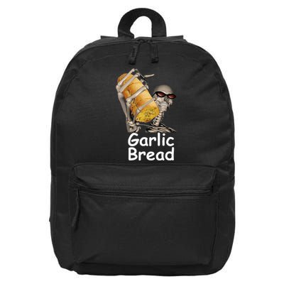 Garlic Bread Skeleton 16 in Basic Backpack