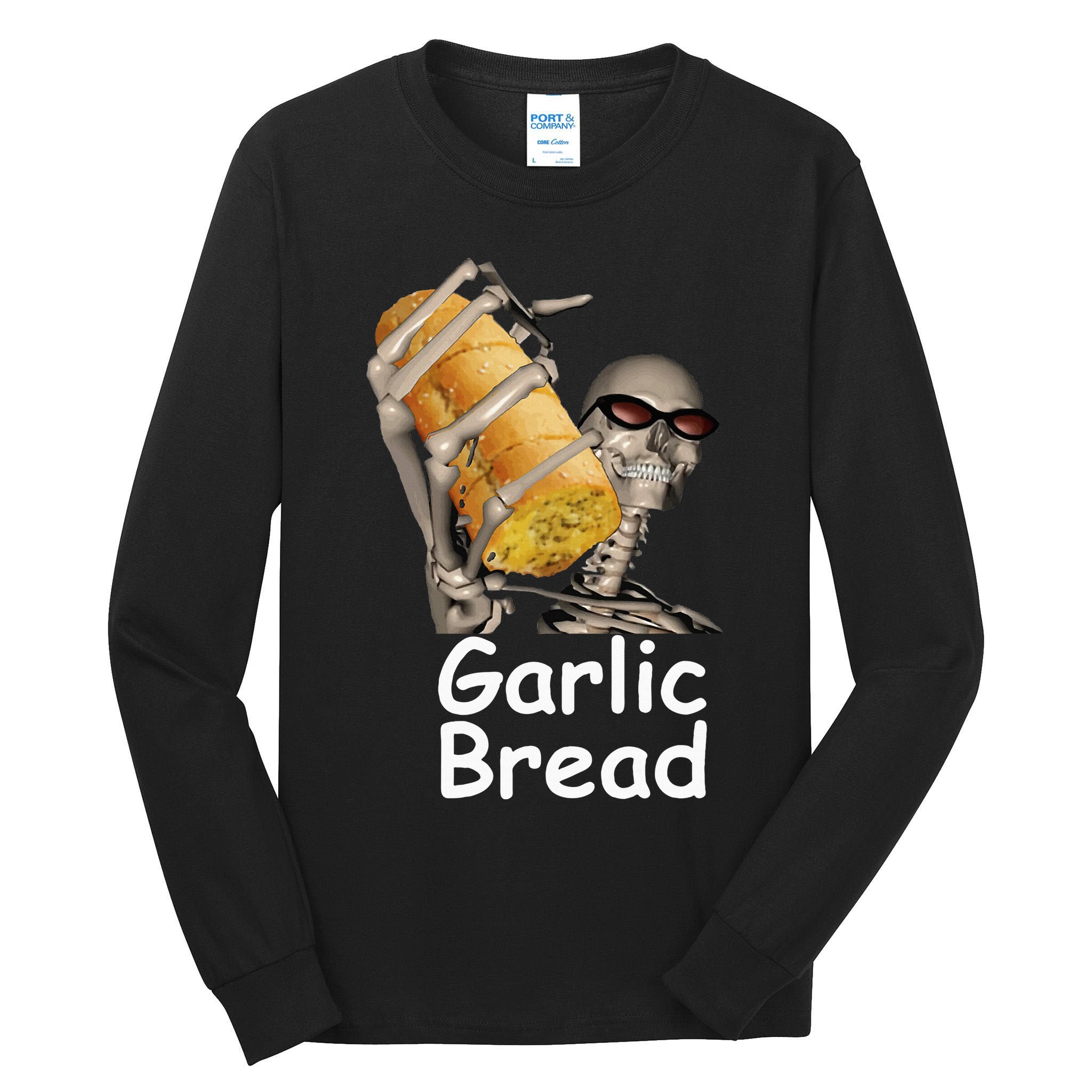 Garlic Bread Skeleton Tall Long Sleeve T-Shirt