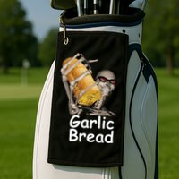 Garlic Bread Skeleton Golf Towel