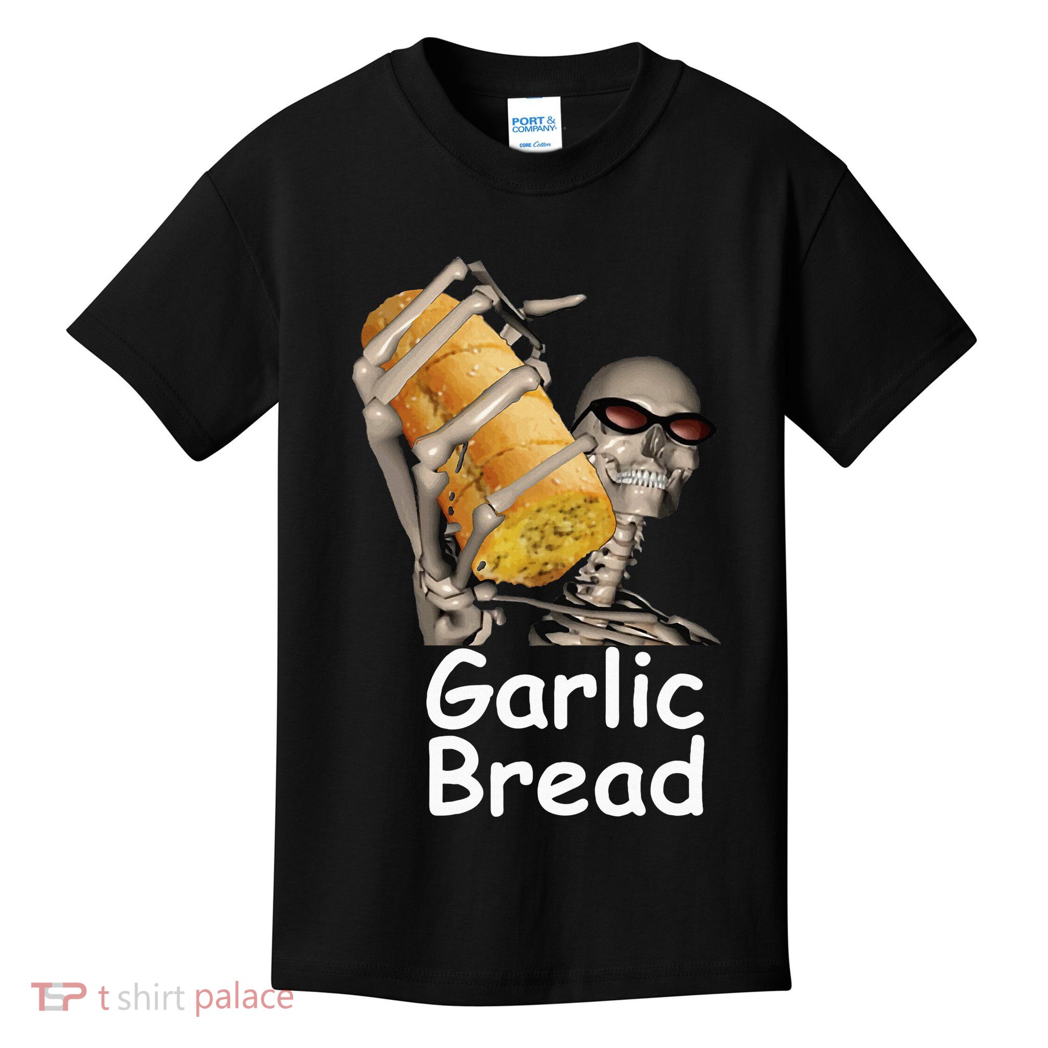 Garlic Bread Skeleton Kids T-Shirt