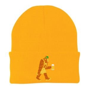 German Bigfoot Sasquatch Beer Lederhose Knit Cap Winter Beanie