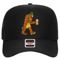 German Bigfoot Sasquatch Beer Lederhose High Crown Mesh Back Trucker Hat