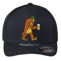 German Bigfoot Sasquatch Beer Lederhose Flexfit Unipanel Trucker Cap