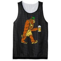 German Bigfoot Sasquatch Beer Lederhose Mesh Reversible Basketball Jersey Tank