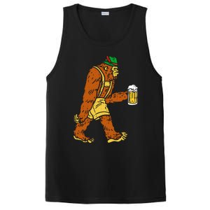 German Bigfoot Sasquatch Beer Lederhose PosiCharge Competitor Tank