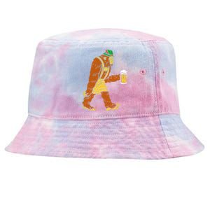 German Bigfoot Sasquatch Beer Lederhose Tie-Dyed Bucket Hat