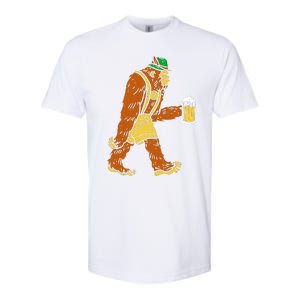 German Bigfoot Sasquatch Beer Lederhose Softstyle CVC T-Shirt