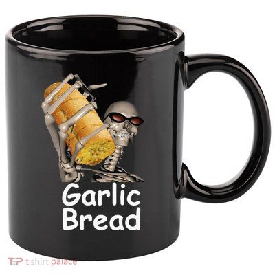 Garlic Bread Skeleton 11oz C Handle Ceramic Mug