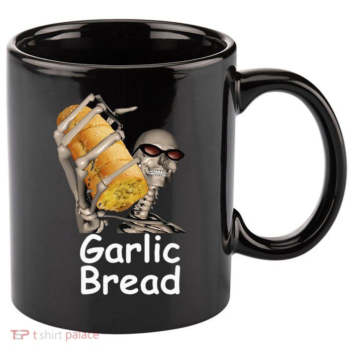Garlic Bread Skeleton 11oz C Handle Ceramic Mug