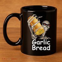 Garlic Bread Skeleton 11oz C Handle Ceramic Mug