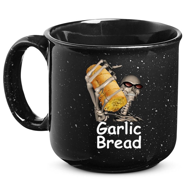 Garlic Bread Skeleton 15oz Campfire Ceramic Mug