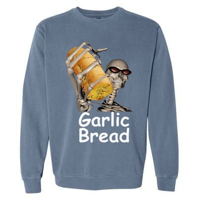 Garlic Bread Skeleton Garment-Dyed Sweatshirt