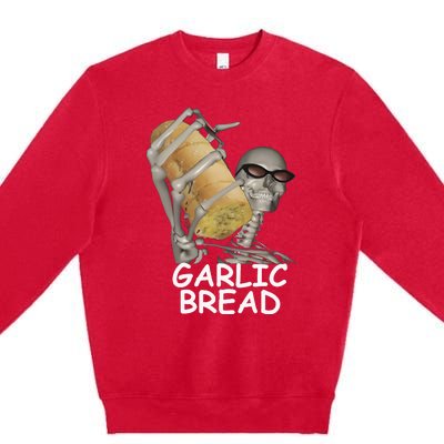 Garlic Bread Skeleton Premium Crewneck Sweatshirt