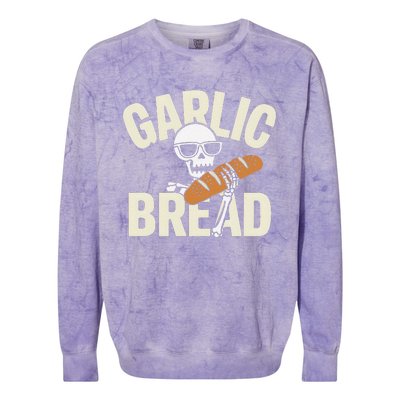 Garlic Bread Skeleton Foodie Halloween Costume Party Outfit Colorblast Crewneck Sweatshirt