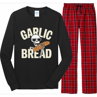 Garlic Bread Skeleton Foodie Halloween Costume Party Outfit Long Sleeve Pajama Set