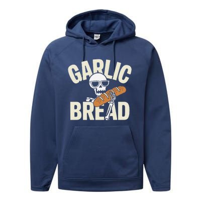 Garlic Bread Skeleton Foodie Halloween Costume Party Outfit Performance Fleece Hoodie