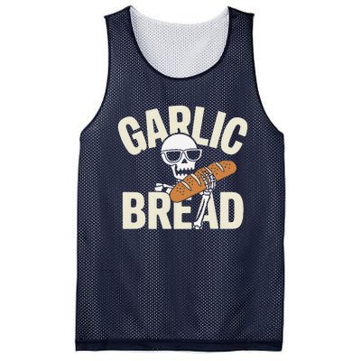 Garlic Bread Skeleton Foodie Halloween Costume Party Outfit Mesh Reversible Basketball Jersey Tank