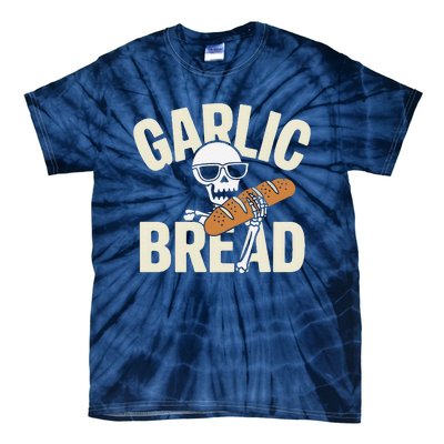 Garlic Bread Skeleton Foodie Halloween Costume Party Outfit Tie-Dye T-Shirt