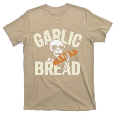 Garlic Bread Skeleton Foodie Halloween Costume Party Outfit T-Shirt