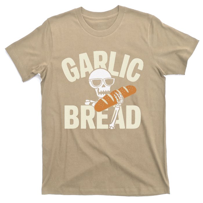 Garlic Bread Skeleton Foodie Halloween Costume Party Outfit T-Shirt