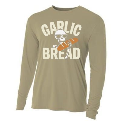 Garlic Bread Skeleton Foodie Halloween Costume Party Outfit Cooling Performance Long Sleeve Crew