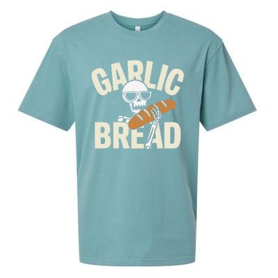 Garlic Bread Skeleton Foodie Halloween Costume Party Outfit Sueded Cloud Jersey T-Shirt