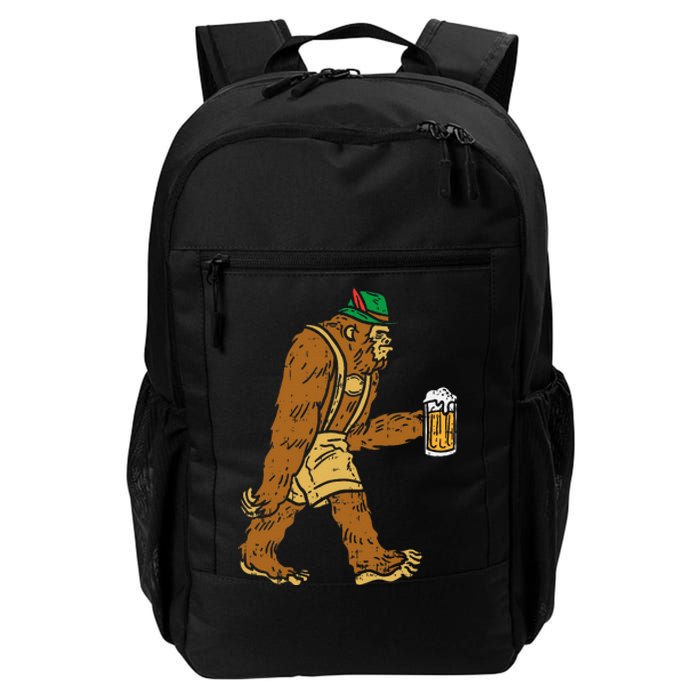 German Bigfoot Sasquatch Beer Lederhose Funny Oktoberfest Daily Commute Backpack