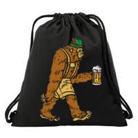 German Bigfoot Sasquatch Beer Lederhose Funny Oktoberfest Drawstring Bag